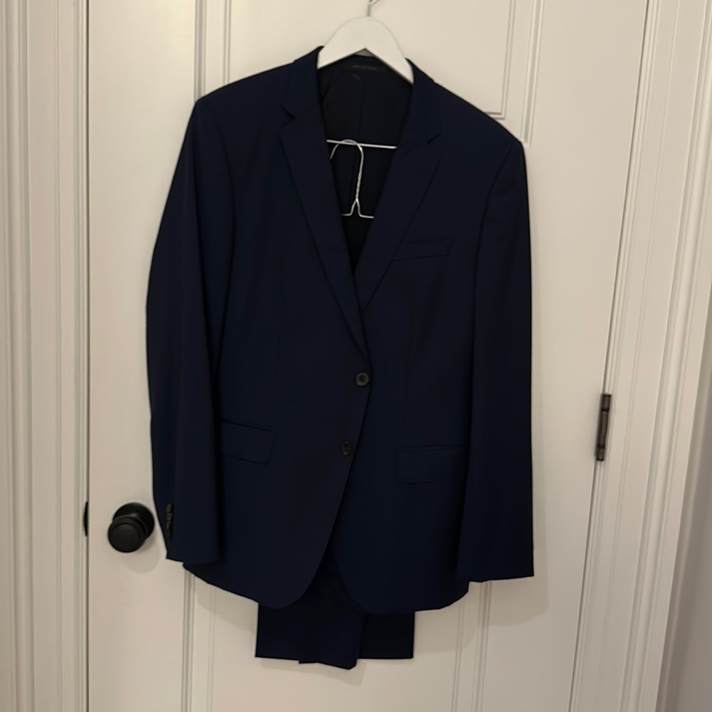 Navy Hugo Boss suit
